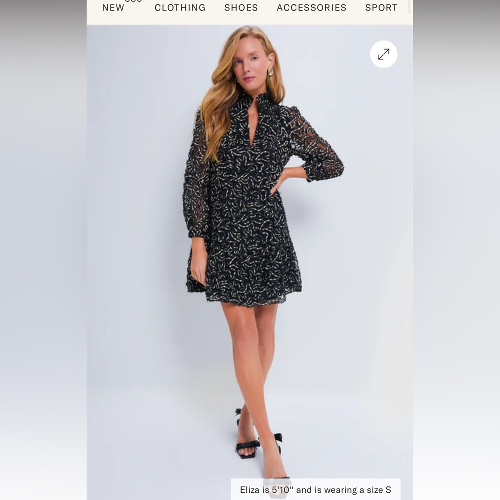 Tuckernuck Palmerston Dress in Nightly Organza Size XS